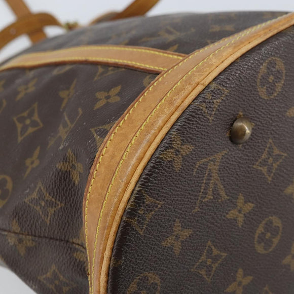 LOUIS VUITTON Monogram Bucket GM Shoulder Bag M42236 LV Auth ARZ501