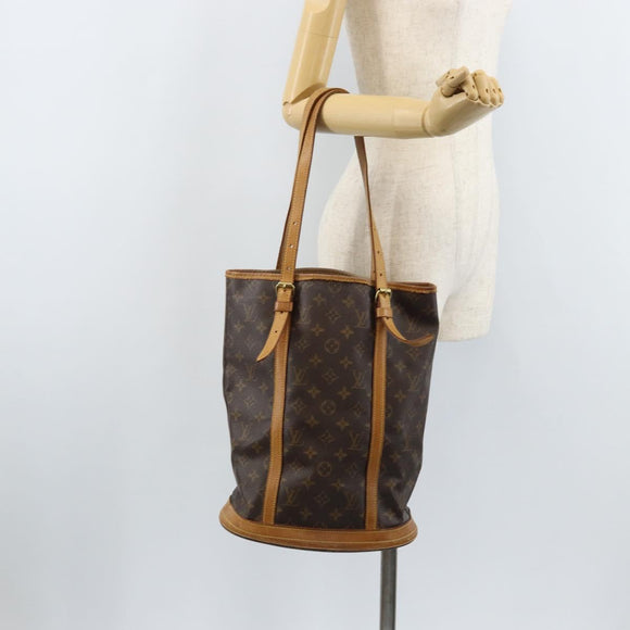 LOUIS VUITTON Monogram Bucket GM Shoulder Bag M42236 LV Auth ARZ501