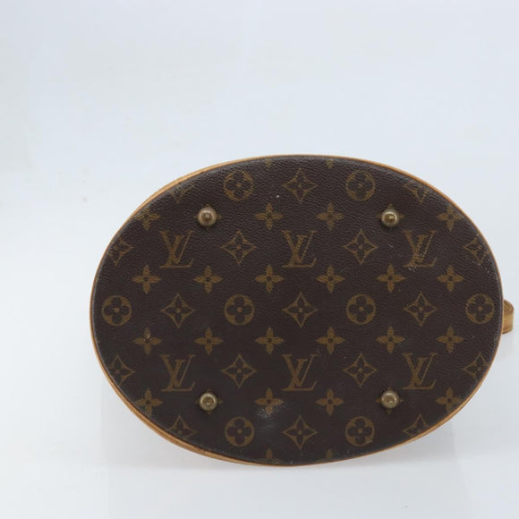LOUIS VUITTON Monogram Bucket GM Shoulder Bag M42236 LV Auth ARZ501