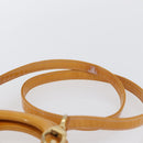 Christian Dior Trotter Canvas Lady Dior Hand Bag 2way Yellow Gold Auth ARZ504-9