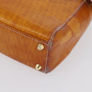 Christian Dior Trotter Canvas Lady Dior Hand Bag 2way Yellow Gold Auth ARZ504-15