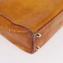 Christian Dior Trotter Canvas Lady Dior Hand Bag 2way Yellow Gold Auth ARZ504-16