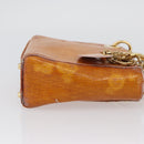 Christian Dior Trotter Canvas Lady Dior Hand Bag 2way Yellow Gold Auth ARZ504-3