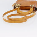 Christian Dior Trotter Canvas Lady Dior Hand Bag 2way Yellow Gold Auth ARZ504-8