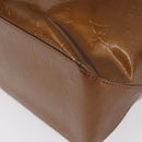 LOUIS VUITTON Monogram Vernis Reade MM Hand Bag Bronze M91143 LV Auth ARZ508-16