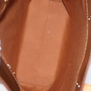 LOUIS VUITTON Monogram Vernis Reade MM Hand Bag Bronze M91143 LV Auth ARZ508-11