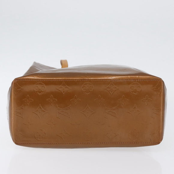 LOUIS VUITTON Monogram Vernis Reade MM Hand Bag Bronze M91143 LV Auth ARZ508