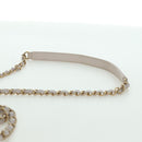 CHANEL Chain Matelasse Shoulder Bag Lamb Skin 2way Pink Gold CC Auth ARZ510V-16