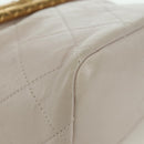 CHANEL Chain Matelasse Shoulder Bag Lamb Skin 2way Pink Gold CC Auth ARZ510V-17