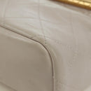 CHANEL Chain Matelasse Shoulder Bag Lamb Skin 2way Pink Gold CC Auth ARZ510V-18