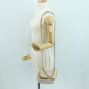 CHANEL Chain Matelasse Shoulder Bag Lamb Skin 2way Pink Gold CC Auth ARZ510V-27