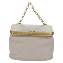 CHANEL Chain Matelasse Shoulder Bag Lamb Skin 2way Pink Gold CC Auth ARZ510V-13