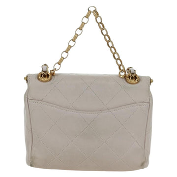 CHANEL Chain Matelasse Shoulder Bag Lamb Skin 2way Pink Gold CC Auth ARZ510V - 0