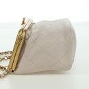 CHANEL Chain Matelasse Shoulder Bag Lamb Skin 2way Pink Gold CC Auth ARZ510V-3