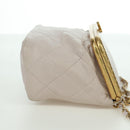 CHANEL Chain Matelasse Shoulder Bag Lamb Skin 2way Pink Gold CC Auth ARZ510V-4