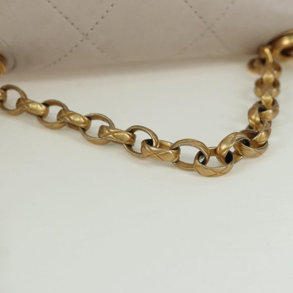 CHANEL Chain Matelasse Shoulder Bag Lamb Skin 2way Pink Gold CC Auth ARZ510V