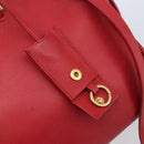 SAINT LAURENT Y Line Petit Kabas Bag Leather Red Gold 311210 Auth ARZ512A-10