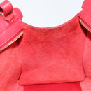 SAINT LAURENT Y Line Petit Kabas Bag Leather Red Gold 311210 Auth ARZ512A-26
