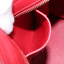 SAINT LAURENT Y Line Petit Kabas Bag Leather Red Gold 311210 Auth ARZ512A-27