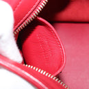 SAINT LAURENT Y Line Petit Kabas Bag Leather Red Gold 311210 Auth ARZ512A-12