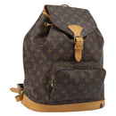 LOUIS VUITTON Monogram Montsouris GM Backpack M51135 LV Auth ARZ520A-1