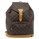 LOUIS VUITTON Monogram Montsouris GM Backpack M51135 LV Auth ARZ520A-13