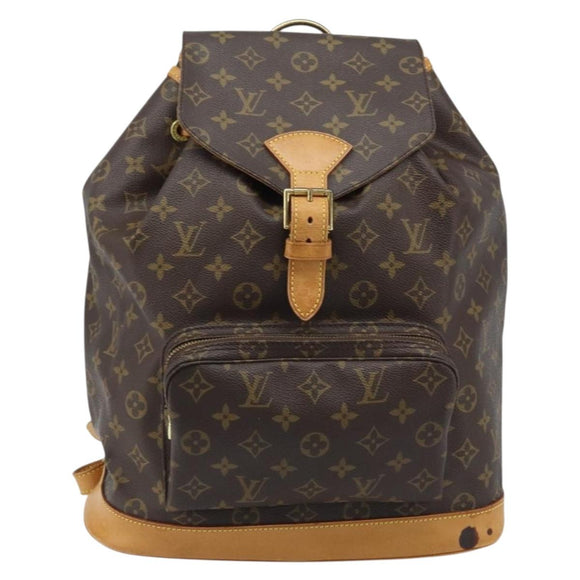 LOUIS VUITTON Monogram Montsouris GM Backpack M51135 LV Auth ARZ520A