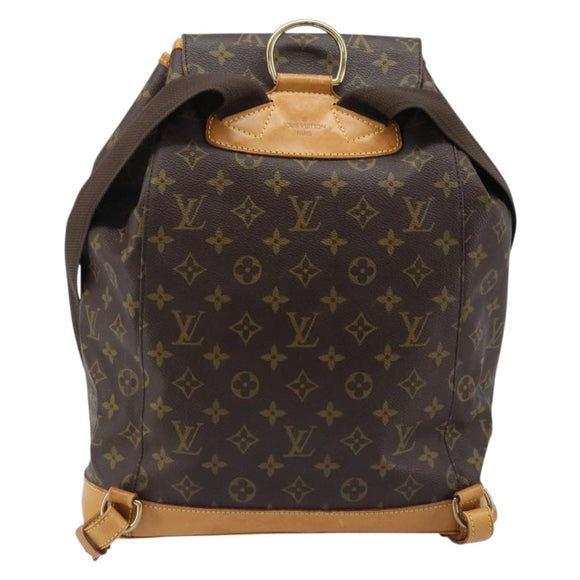 LOUIS VUITTON Monogram Montsouris GM Backpack M51135 LV Auth ARZ520A