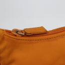 PRADA Hand Bag Nylon Orange Gold Auth ARZ521V-9