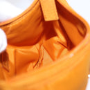 PRADA Hand Bag Nylon Orange Gold Auth ARZ521V-20