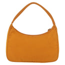 PRADA Hand Bag Nylon Orange Gold Auth ARZ521V-2