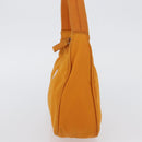 PRADA Hand Bag Nylon Orange Gold Auth ARZ521V-3