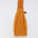 PRADA Hand Bag Nylon Orange Gold Auth ARZ521V-4