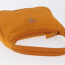 PRADA Hand Bag Nylon Orange Gold Auth ARZ521V-6