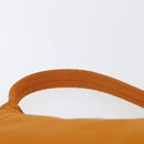 PRADA Hand Bag Nylon Orange Gold Auth ARZ521V-14