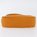 PRADA Hand Bag Nylon Orange Gold Auth ARZ521V-5