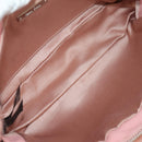 Miu Miu Chain Shoulder Bag fur Pink Silver Auth ARZ527M-18