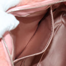 Miu Miu Chain Shoulder Bag fur Pink Silver Auth ARZ527M-21