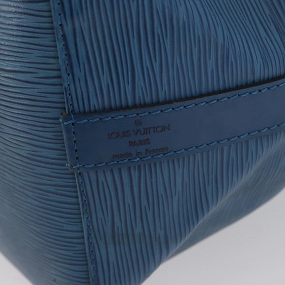 LOUIS VUITTON Epi Petit Noe Shoulder Bag Blue M44105 LV Auth ARZ531