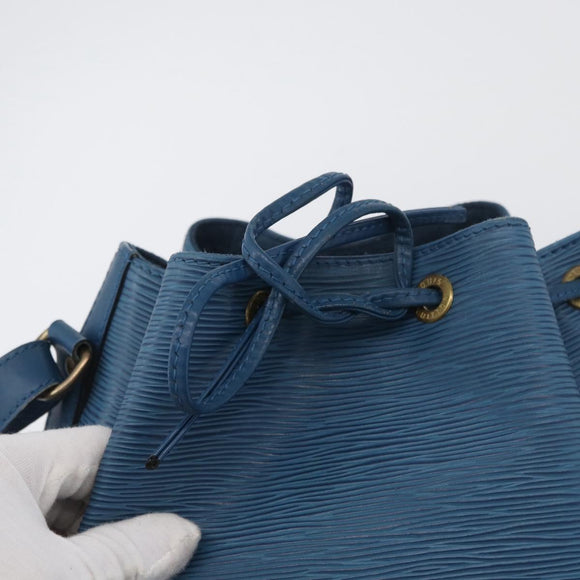 LOUIS VUITTON Epi Petit Noe Shoulder Bag Blue M44105 LV Auth ARZ531