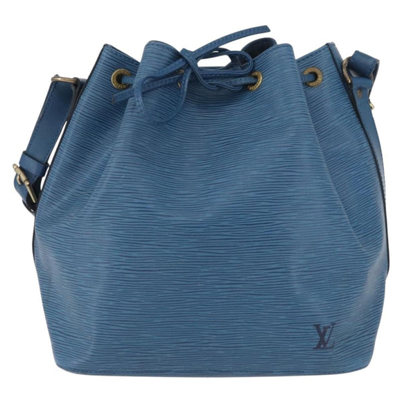 LOUIS VUITTON Epi Petit Noe Shoulder Bag Blue M44105 LV Auth ARZ531