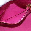 PRADA Canapa PM Hand Bag Canvas 2way Pink Gold Auth ARZ534-23