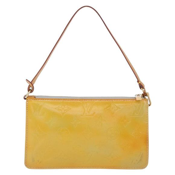LOUIS VUITTON Monogram Vernis Lexington Pouch Gris M91056 LV Auth ARZ536