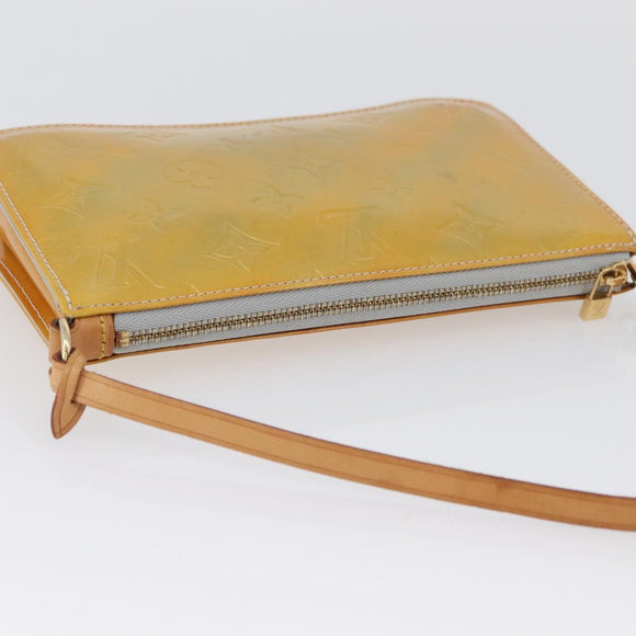 LOUIS VUITTON Monogram Vernis Lexington Pouch Gris M91056 LV Auth ARZ536