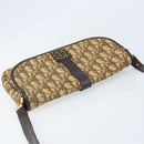 Christian Dior Trotter Canvas Shoulder Bag Beige Gold Auth ARZ539-6