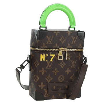 LOUIS VUITTON Monogram Vertical Box Trunk Shoulder Bag M59664 LV Auth ARZ543SAM