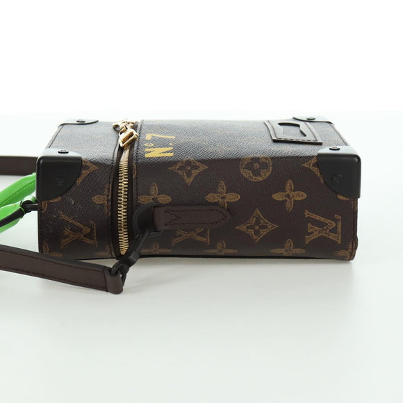 LOUIS VUITTON Monogram Vertical Box Trunk Shoulder Bag M59664 LV Auth ARZ543SAM