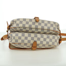 LOUIS VUITTON Damier Azur Saumur 30 Schoudertas SPO N48202 LV Auth ARZ546V-5
