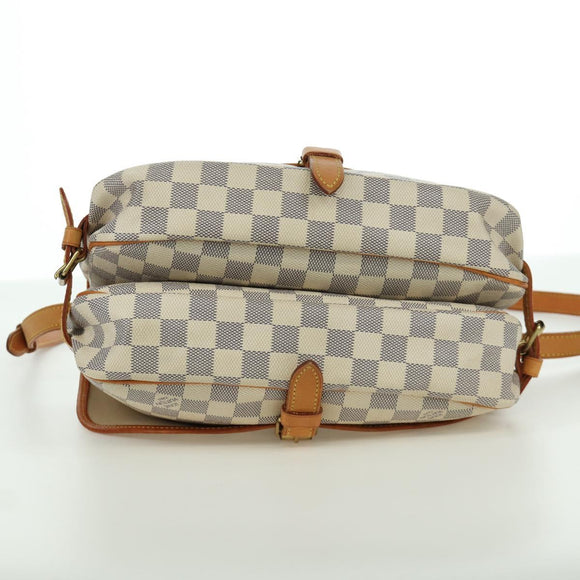 LOUIS VUITTON Damier Azur Saumur 30 Schoudertas SPO N48202 LV Auth ARZ546V