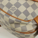 LOUIS VUITTON Damier Azur Saumur 30 Schoudertas SPO N48202 LV Auth ARZ546V-17